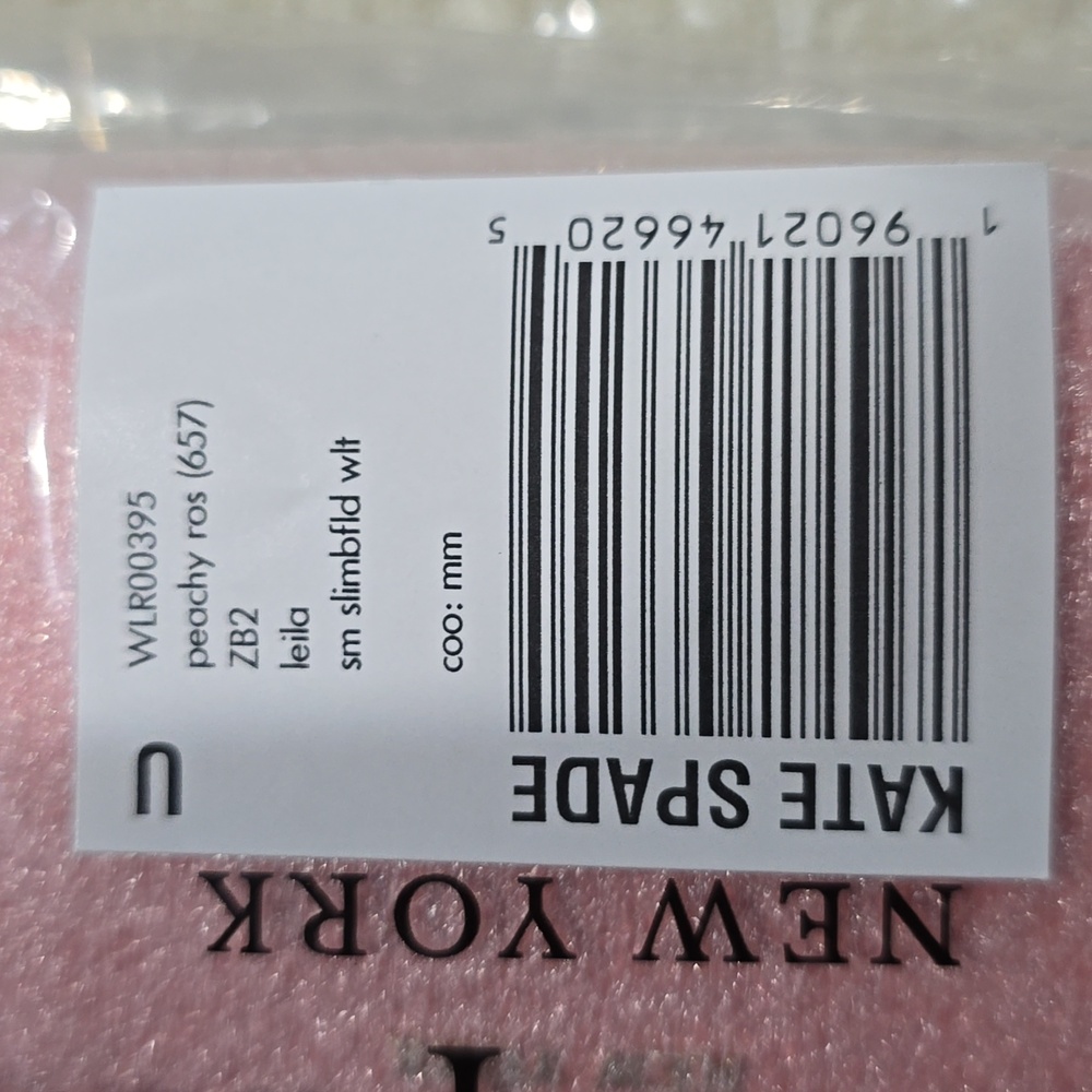 Kate Spade Leila Small Slim Bifold Wallet, Peachy Rose - Picture 6 of 6